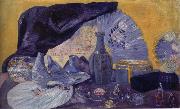 James Ensor Harmony in Blue oil on canvas
